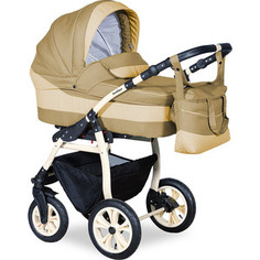 Коляска 2 в 1 Indigo SYDNEY 17 Sy 22 (бежевый+св.бежевый)