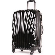 Чемодан Polar Р1124 (3-ой) черный (29) пластик ABS большой