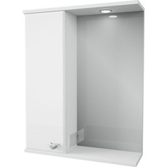 Зеркало-шкаф Меркана Астурия 58 с подсветкой, белый (2-036-000-L-S)