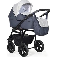 Коляска 2 в 1 Indigo CHARLOTTE 18 Ch 33 (т.серый+св.серый)