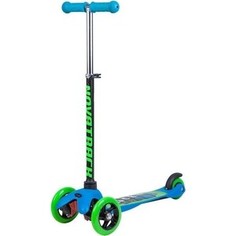 Самокат-кикборд NOVATRACK Disco-kids детский max 25кг дизайн-машинки 126177