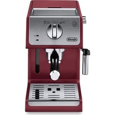Кофеварка DeLonghi ECP 33.21 R красный/ серебристый
