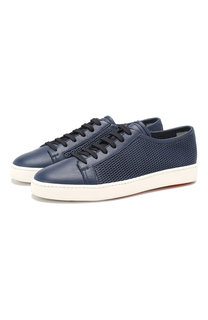 Кожаные кеды Santoni