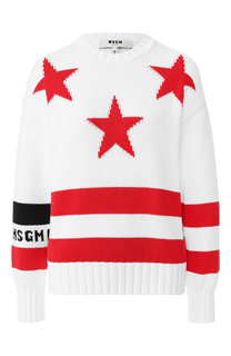 Хлопковый пуловер MSGM