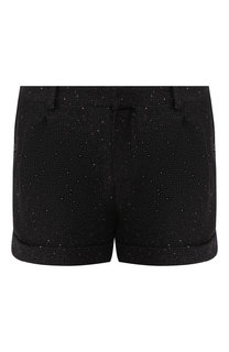 Шорты с пайетками Saint Laurent