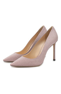 Туфли Romy 100 с глиттером Jimmy Choo