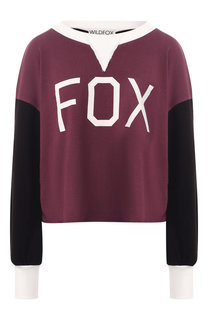 Хлопковый пуловер Wildfox