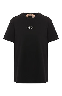 Хлопковая футболка No. 21
