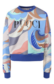 Хлопковый пуловер Emilio Pucci