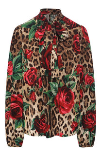 Шелковая блузка Dolce & Gabbana