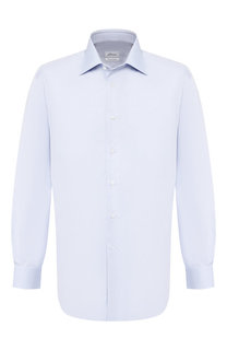 Хлопковая сорочка с воротником кент Brioni