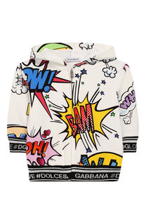 Хлопковый кардиган с капюшоном Dolce & Gabbana