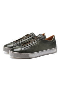 Кожаные кеды Santoni