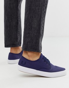 Темно-синие саржевые кроссовки Fred Perry Merton - Темно-синий
