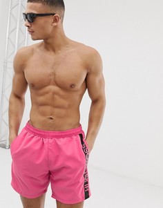 Розовые шорты для плавания с логотипом BOSS Dolphin - Розовый