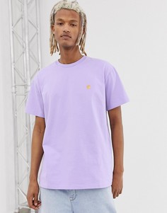 Фиолетовая футболка Carhartt WIP Chase - Фиолетовый