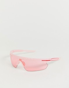 Солнцезащитные очки-маска ASOS DESIGN - Розовый