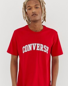 Красная футболка Converse Collegiate - Красный