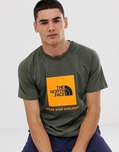 Зеленая футболка с принтом The North Face - Зеленый