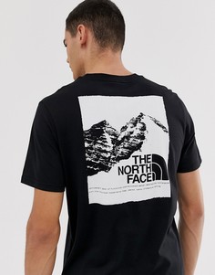 Черная футболка с принтом The North Face - Черный