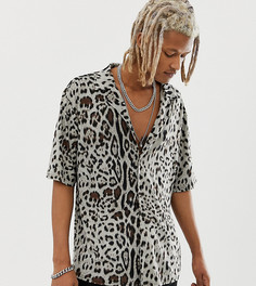 Рубашка с леопардовым принтом Reclaimed Vintage - Черный