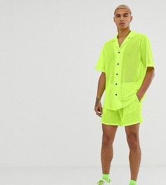 Флуоресцентные сетчатые шорты Reclaimed Vintage - Желтый