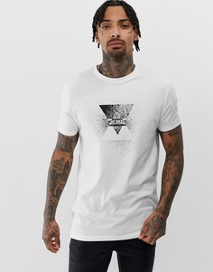Обтягивающая футболка с принтом ASOS DESIGN - Белый