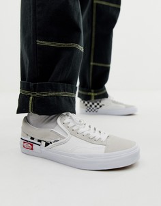Белые кеды-слипоны Vans CAP - Белый