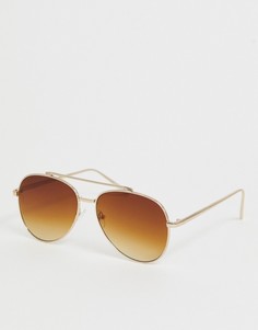 Золотистые солнцезащитные очки-авиаторы Skinnydip Аrizona - Мульти