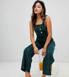 Зеленый комбинезон в клетку Miss Selfridge - Мульти