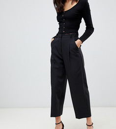 Черные укороченные брюки с широкими штанинами Miss Selfridge - Черный