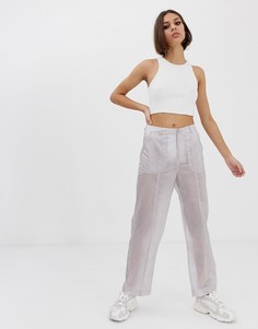 Полупрозрачные брюки ASOS DESIGN - Серый