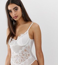 Белое кружевное боди Missguided - Белый