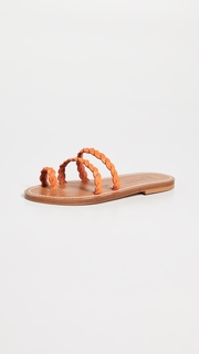 K. Jacques Thais Braided Toe Ring Slides