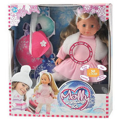 Интерактивная кукла Abtoys "Molly" Фигуристка с аксессуарами, звук, 40 см