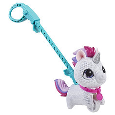 Мягкая игрушка FurReal Friends "Маленький питомец на поводке" Единорог Hasbro