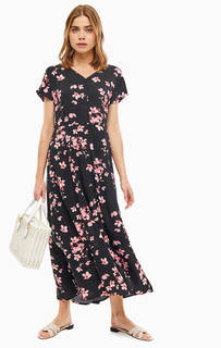 Платье-рубашка из вискозы с цветочным принтом B.Young
