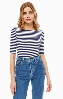 Хлопковая футболка с вырезом на спине United Colors of Benetton