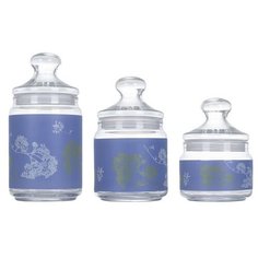 Luminarc Набор банок Purple 3шт