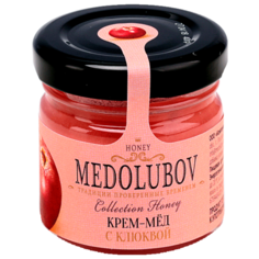 Крем-мед Medolubov с клюквой