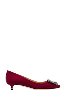 Бордовые туфли Hangisi Manolo Blahnik