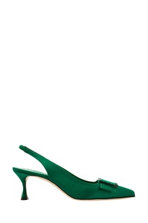 Зеленые туфли Dolores Manolo Blahnik