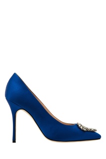 Синие туфли Okkava Manolo Blahnik