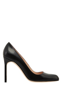 Черные кожаные туфли BBR Manolo Blahnik