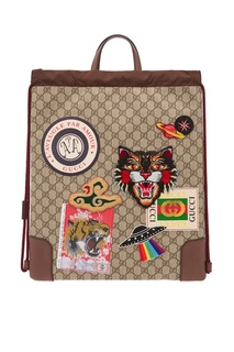 Рюкзак с нашивками Courrier Gucci Man