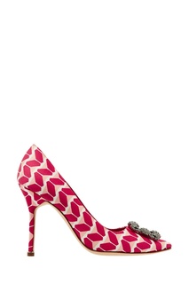 Туфли Hangisi Cosmo с принтом Manolo Blahnik