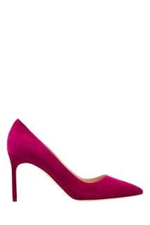 Розовые замшевые туфли BB Manolo Blahnik