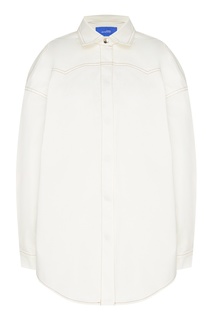 Белая джинсовая рубашка оверсайз Daniil Antsiferov