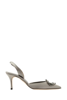 Серые туфли Leona Manolo Blahnik