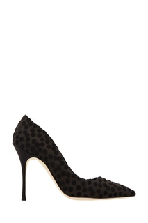 Черные туфли Kolya Manolo Blahnik